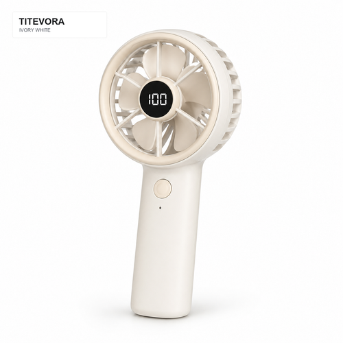 Ivory White TITEVORA AeroJet Pro portable turbine fan