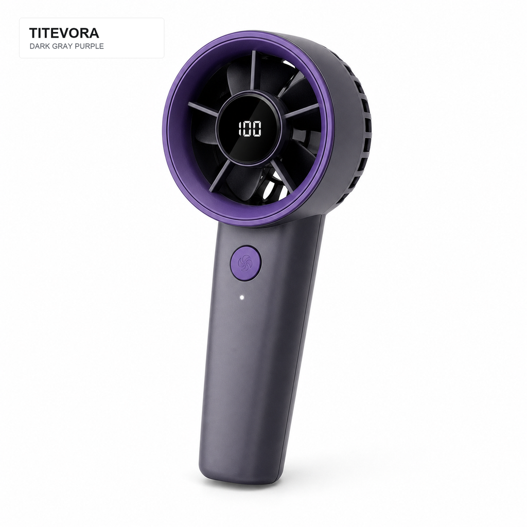 Dark Gray Purple kivevora AeroJet Pro portable turbine fan