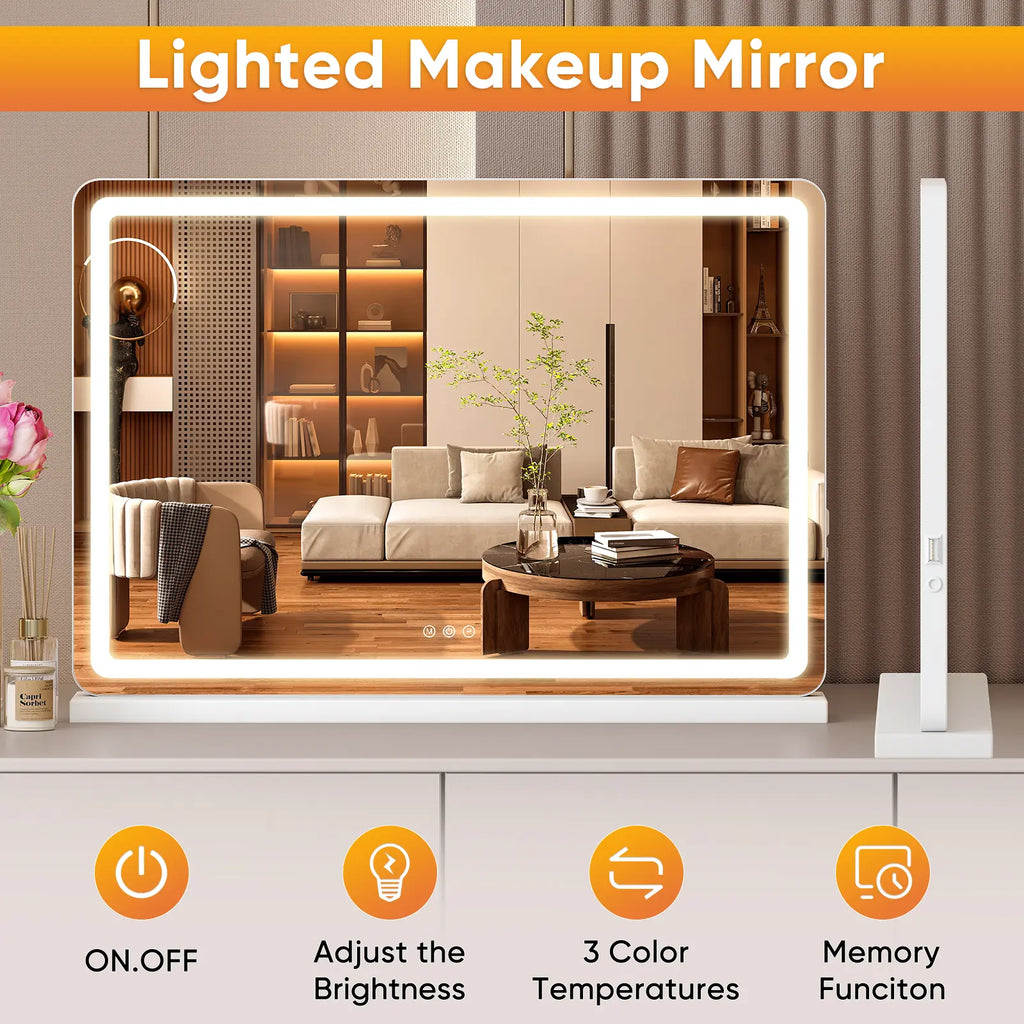 Vevolora vanity mirror touch control overview