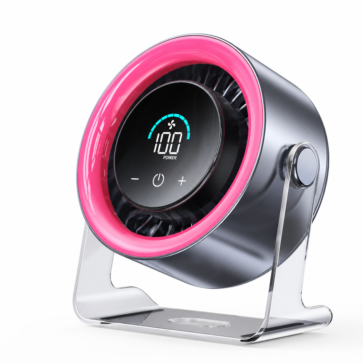 Pink TITEVORA GlacierFlow X1 desk fan