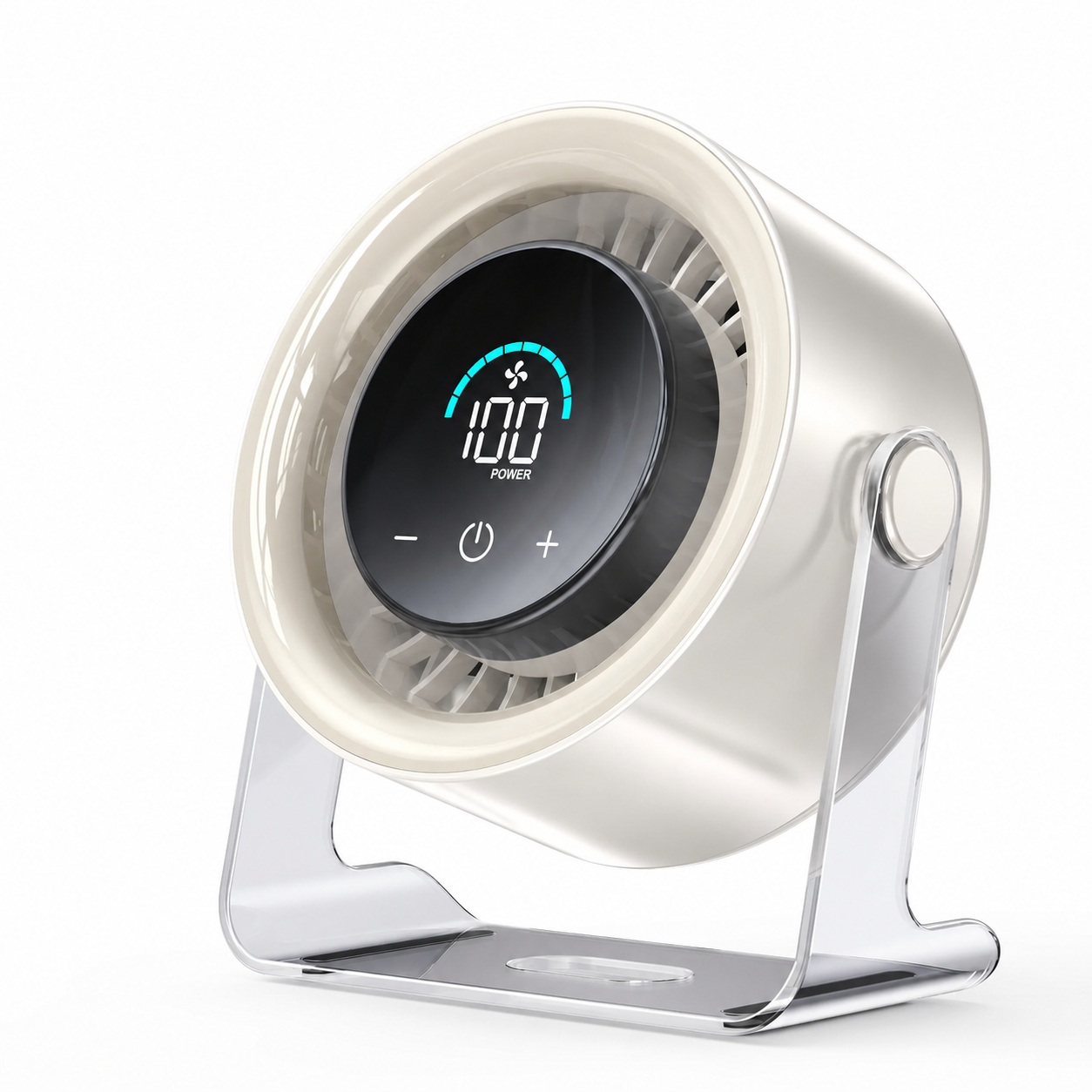 White TITEVORA GlacierFlow X1 desk fan
