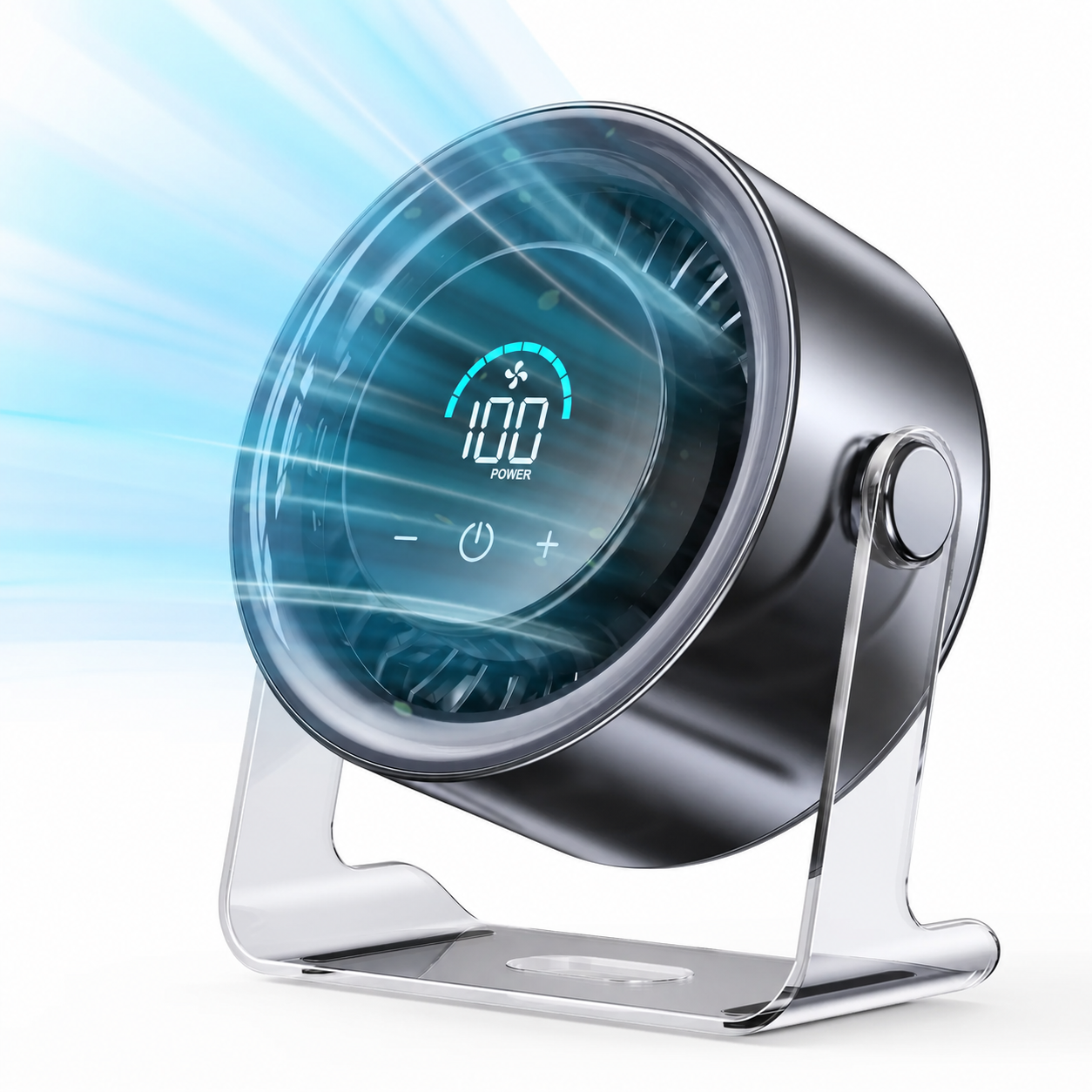 Black TITEVORA GlacierFlow X1 desk fan