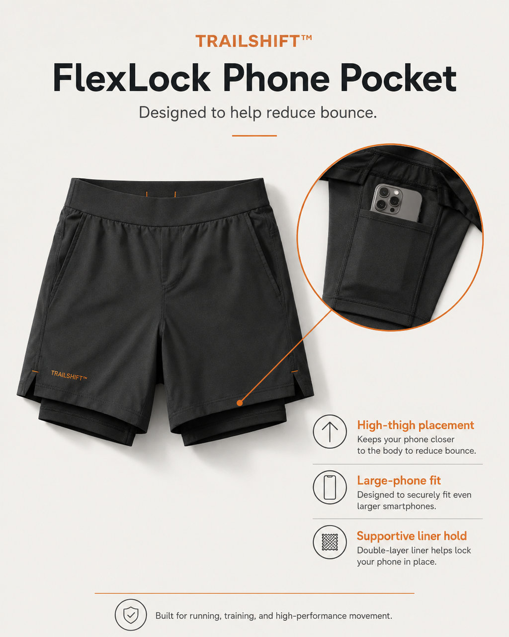 TRAILSHIFT™ FLEXLOCK 7" 2-in-1 All-Day Training Short - view 2